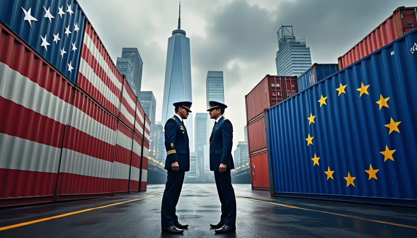 découvrez comment la récente escalation des tensions douanières entre les etats-unis et l'europe pourrait impacter les marchés financiers. analyse des enjeux économiques et des conséquences sur le commerce international.