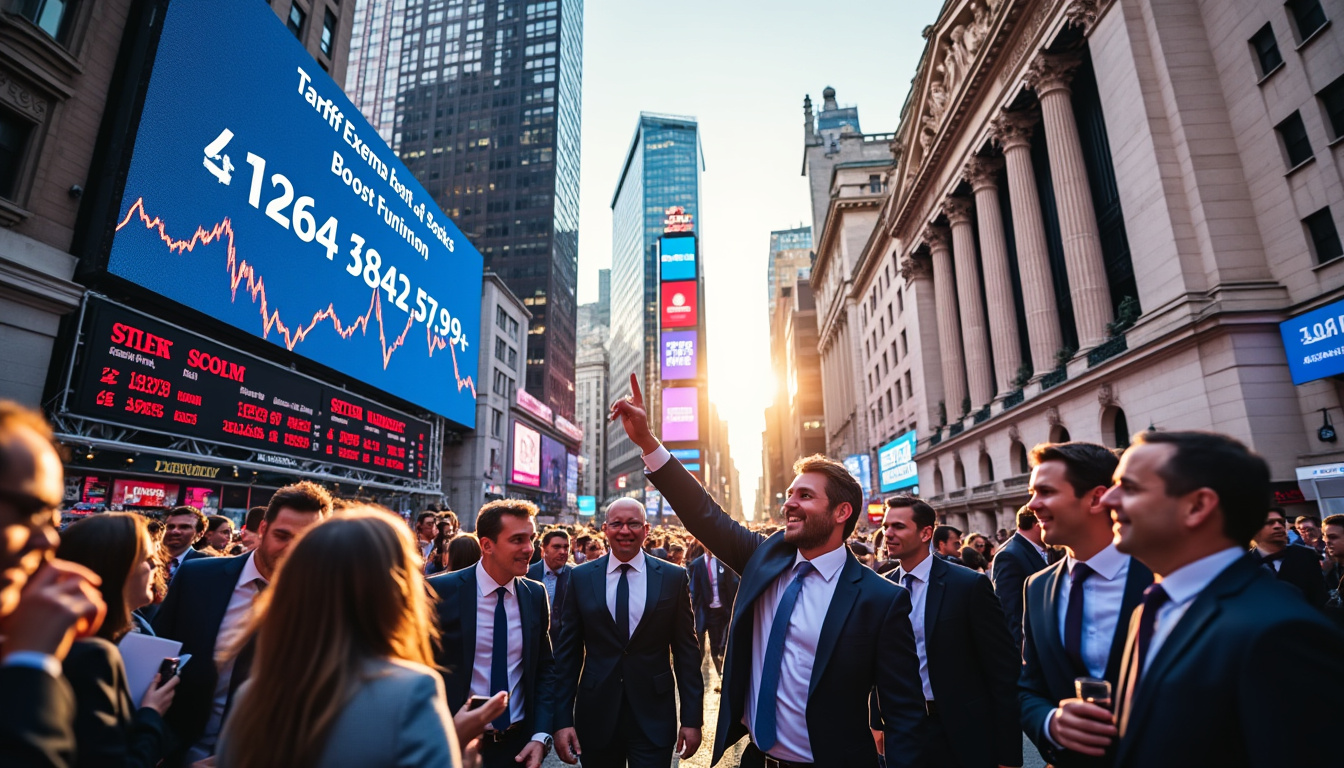 découvrez comment les contrats à terme sur actions de wall street réagissent positivement suite à l'annonce d'une exemption temporaire des tarifs douaniers sur la technologie américaine. une analyse des tendances du marché et de l'impact sur les entreprises technologiques.
