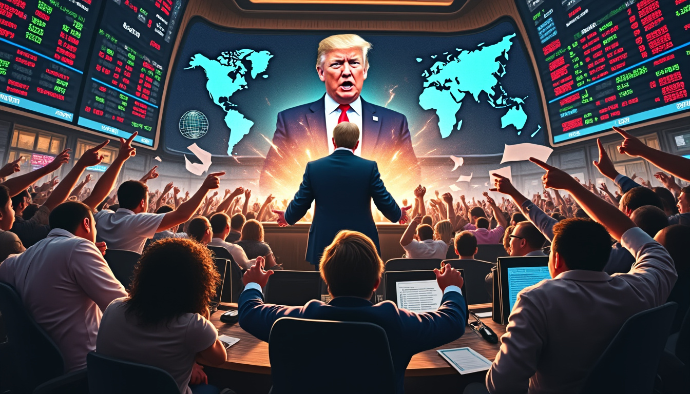 découvrez comment les marchés mondiaux réagissent aux révélations imminentes de donald trump concernant les tarifs douaniers. analyse des impacts potentiels sur l'économie et les échanges commerciaux dans un contexte international incertain.