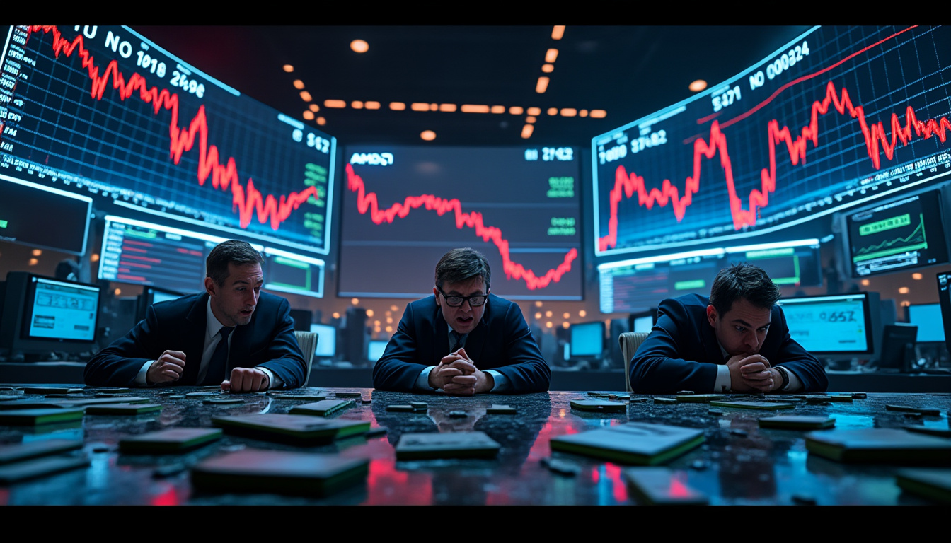 découvrez comment les actions de nvidia et amd plongent sur le marché boursier à cause des incertitudes pesant sur l'industrie des semiconducteurs. analyse des facteurs et des conséquences pour les investisseurs.