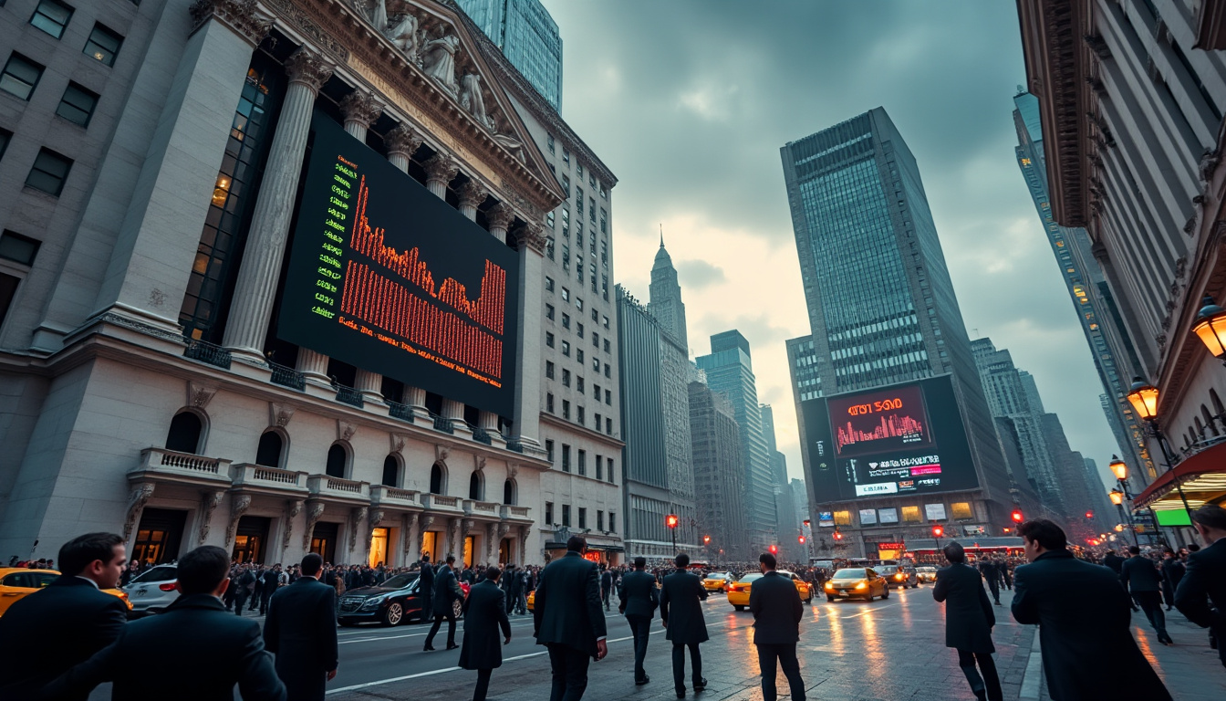 wall street fait face à une pression intense dès l'ouverture en raison des tensions croissantes liées à la guerre des puces entre la chine et les états-unis, impactant les marchés financiers et les investisseurs.