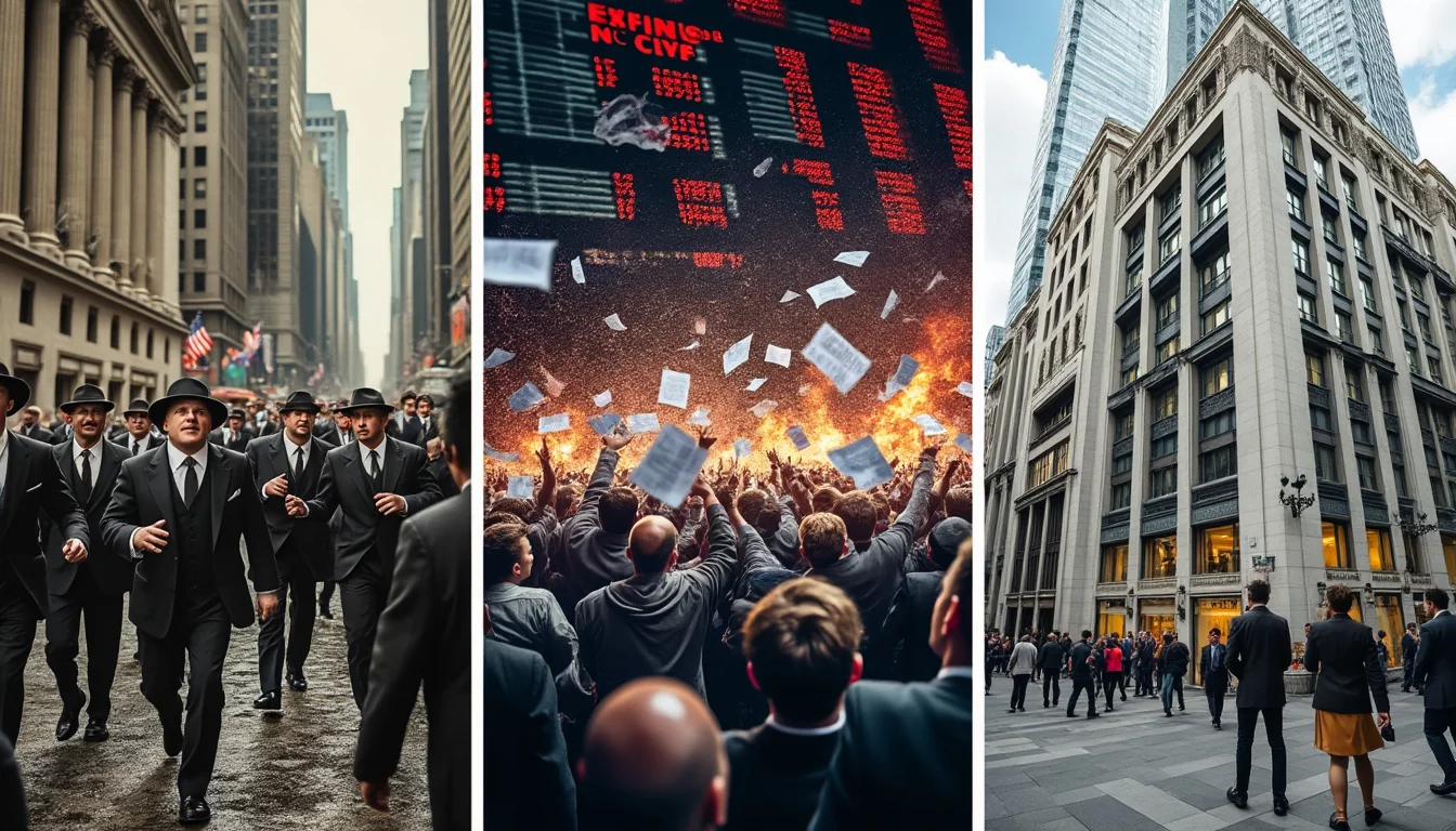 explorez les grandes chutes des marchés financiers à travers un voyage captivant dans les crises emblématiques de 1929, 1987 et 2008. analysez les causes, les impacts et les enseignements de ces événements marquants qui ont façonné l'économie mondiale.