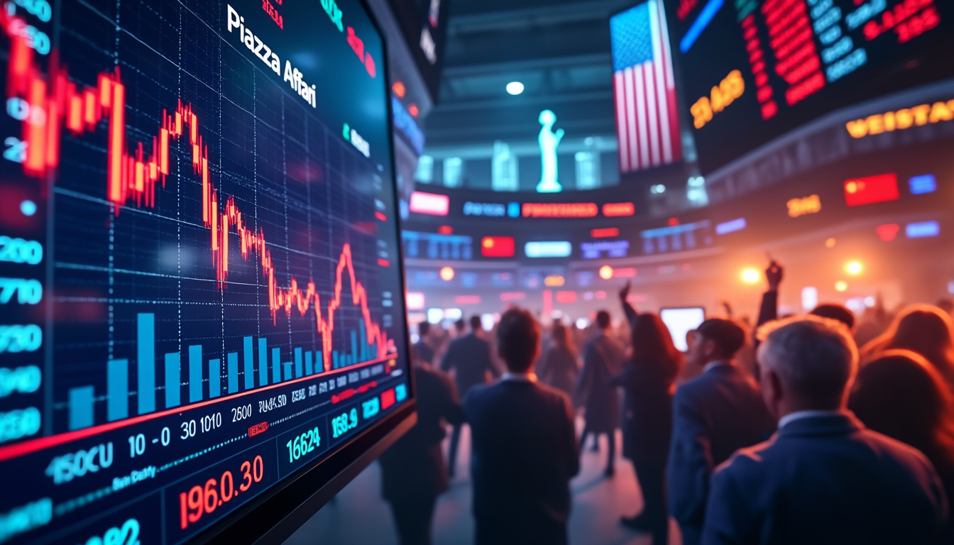 découvrez comment la guerre commerciale entre les états-unis et la chine entraîne une chute libre des marchés boursiers, avec un focus sur piazza affari, en tête des pertes. analyse des causes et des conséquences sur l'économie mondiale.