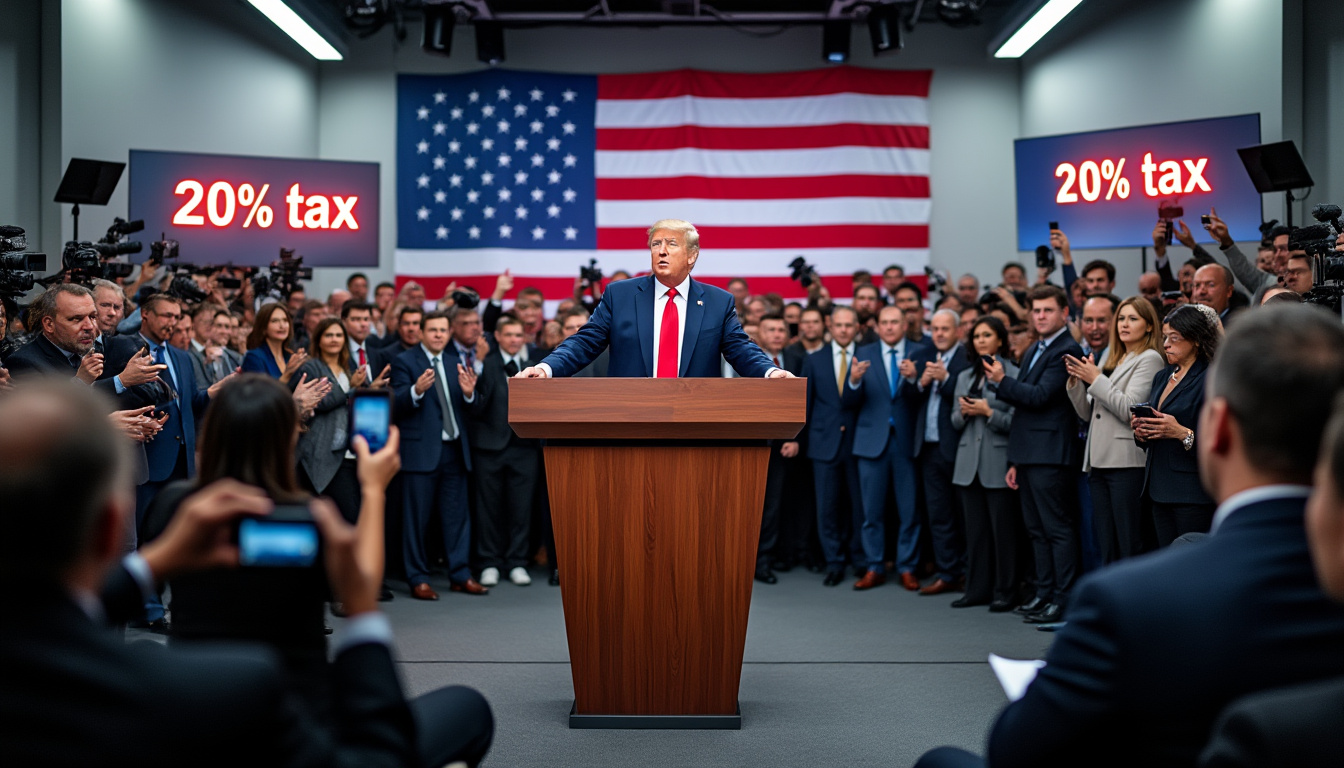 dans une initiative controversée, trump propose une taxe de 20 % sur les actions américaines, visant particulièrement les investisseurs français. découvrez les implications de cette mesure sur le marché boursier et les relations économiques entre les états-unis et la france.