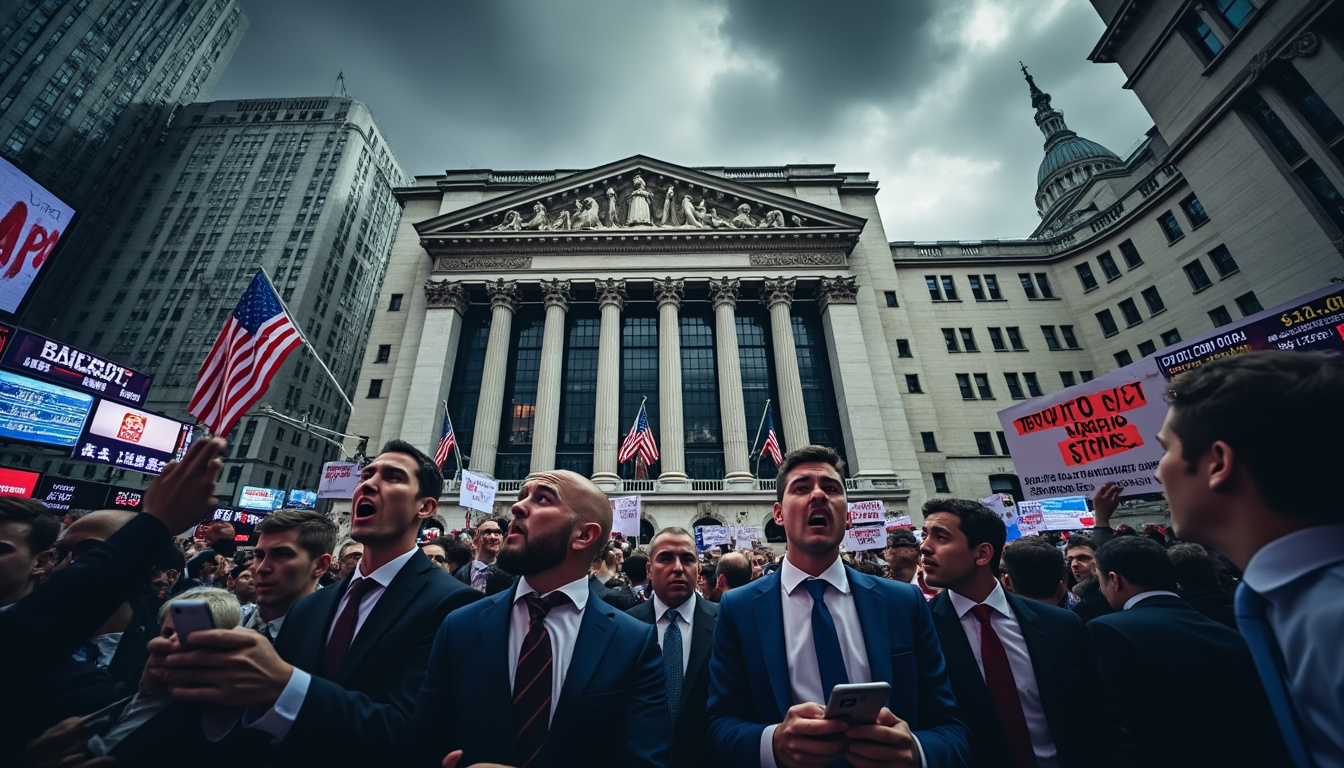 découvrez comment wall street subit une chute significative, alimentée par les inquiétudes croissantes concernant la dette américaine et ses implications sur le marché financier.