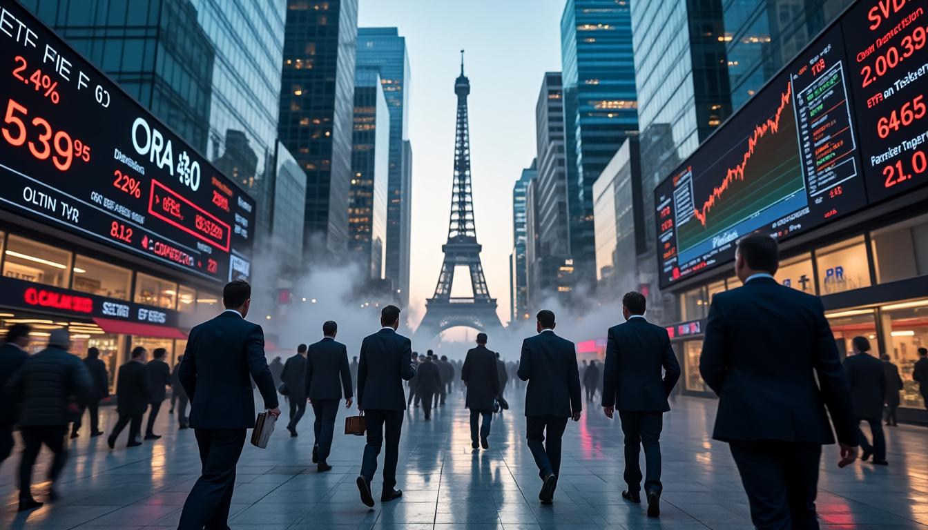 découvrez l'anticipation d'une légère baisse du cac 40 et l'impact potentiel des etf à paris, en attendant les annonces cruciales sur l'inflation aux états-unis. restez informé sur les tendances du marché et les implications économiques.