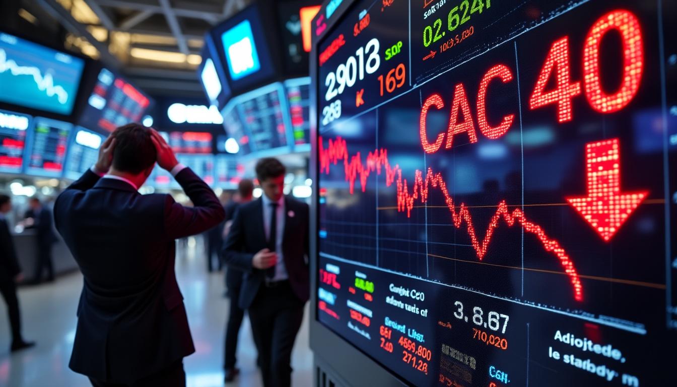 découvrez comment la hausse inattendue des droits de douane impacte le cac 40, entraînant une forte baisse des marchés boursiers. analyse des facteurs économiques et des conséquences pour les investisseurs.