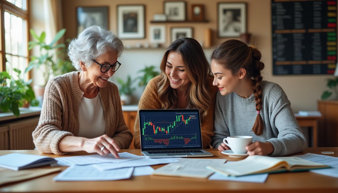 découvrez comment, depuis 70 ans, les femmes se transmettent les secrets et stratégies du commerce des stocks américains de génération en génération, perpétuant ainsi une tradition familiale unique et inspirante.