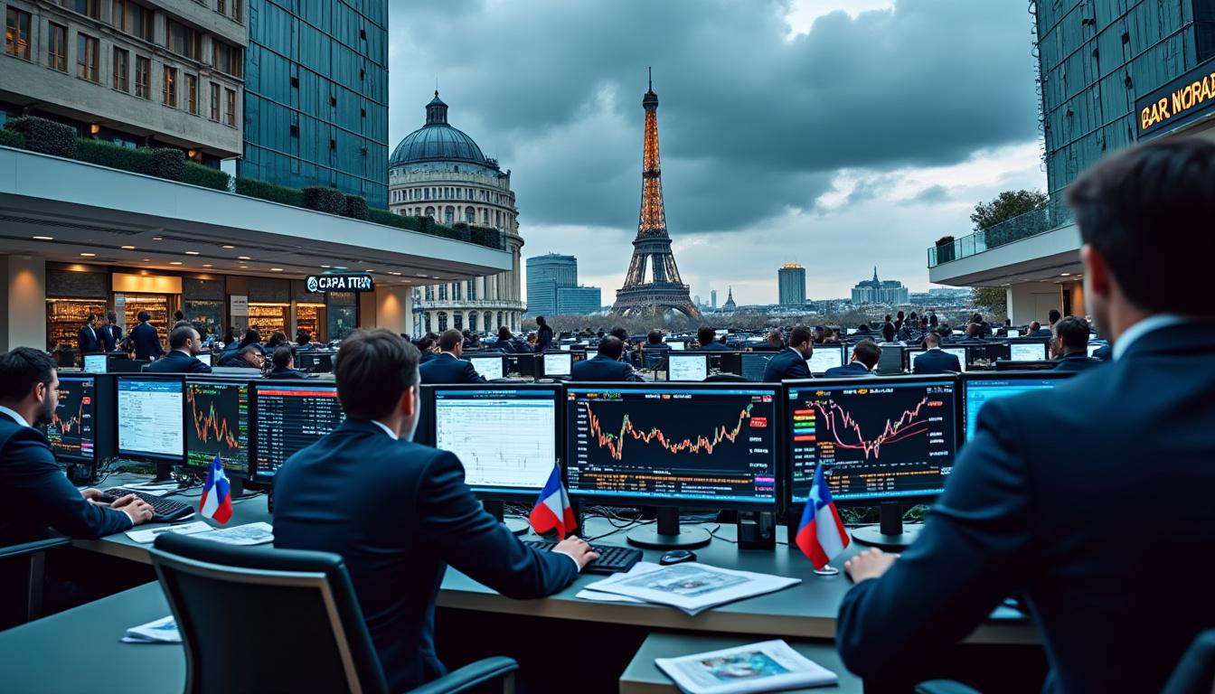 à mi-séance à paris, le cac 40 peine à se redresser alors que les investisseurs font face à des incertitudes politiques croissantes. découvrez l'évolution du marché et les facteurs qui influencent la tendance.