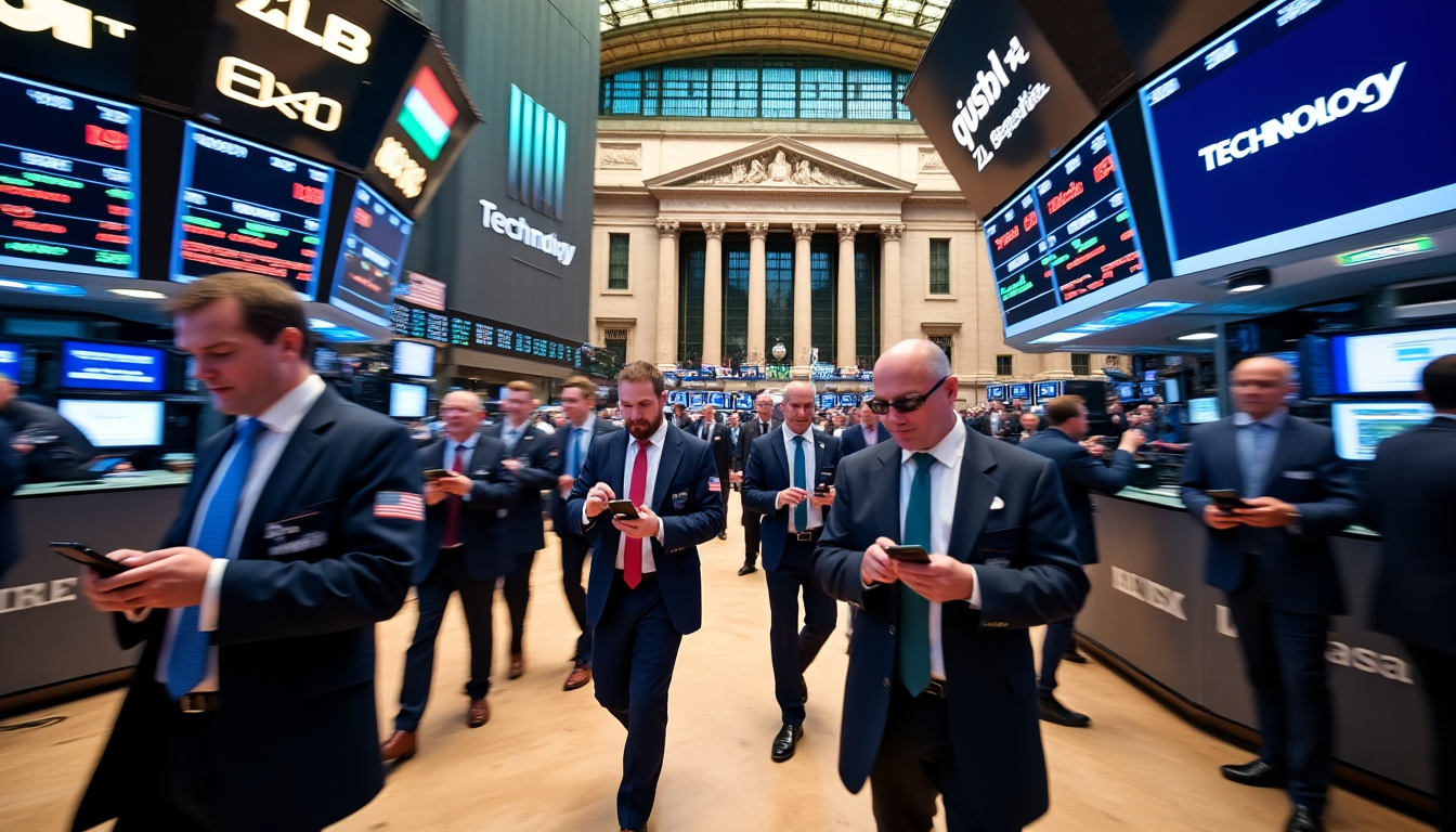 la bourse de new york s'apprête à ouvrir en ordre dispersé, alors que le secteur technologique subit une pression accrue. découvrez les dernières tendances de wall street et l'impact sur les grandes valeurs technologiques.