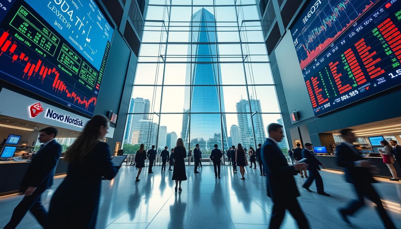 analyse du marché boursier ce mardi avec un focus sur les performances des marchés américains et l'actualité du géant danois novo nordisk.