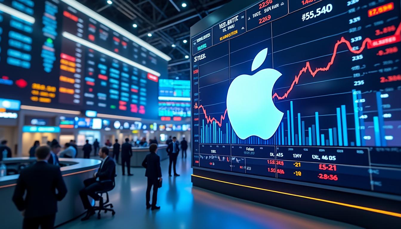 suivez en direct la hausse du s&p 500 stimulée par les gains d'apple et meta avant la publication de leurs résultats financiers.
