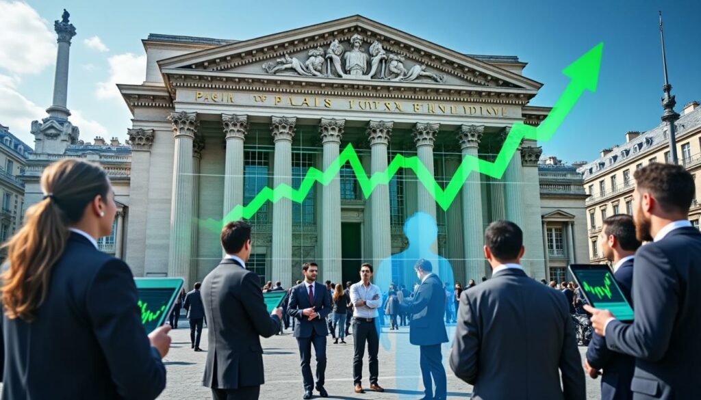 la bourse de paris atteint un niveau record, défiant les préoccupations liées à l'avenir de l'intelligence artificielle, reflétant un optimisme robuste sur les marchés financiers.