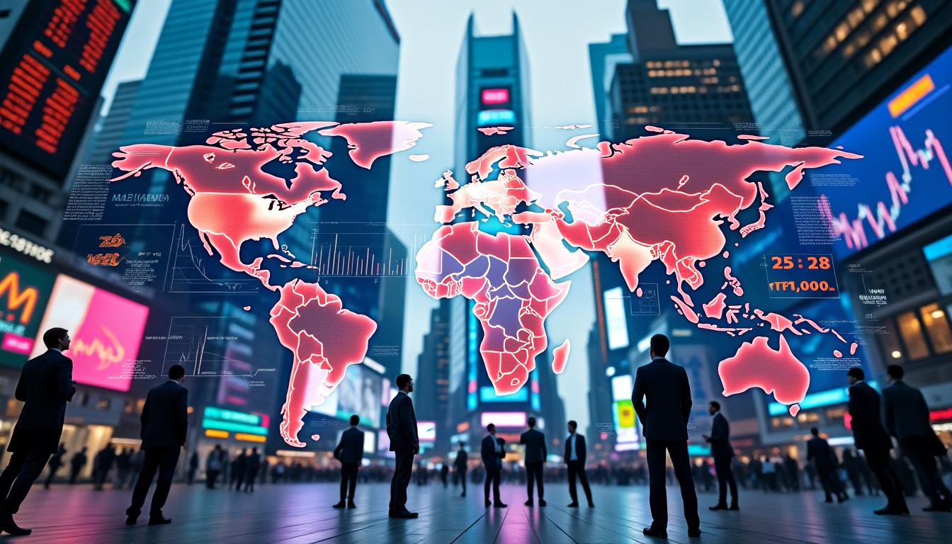 analyse des marchés financiers mondiaux face aux incertitudes géopolitiques et à l'impact des performances des entreprises sur la dynamique économique globale.