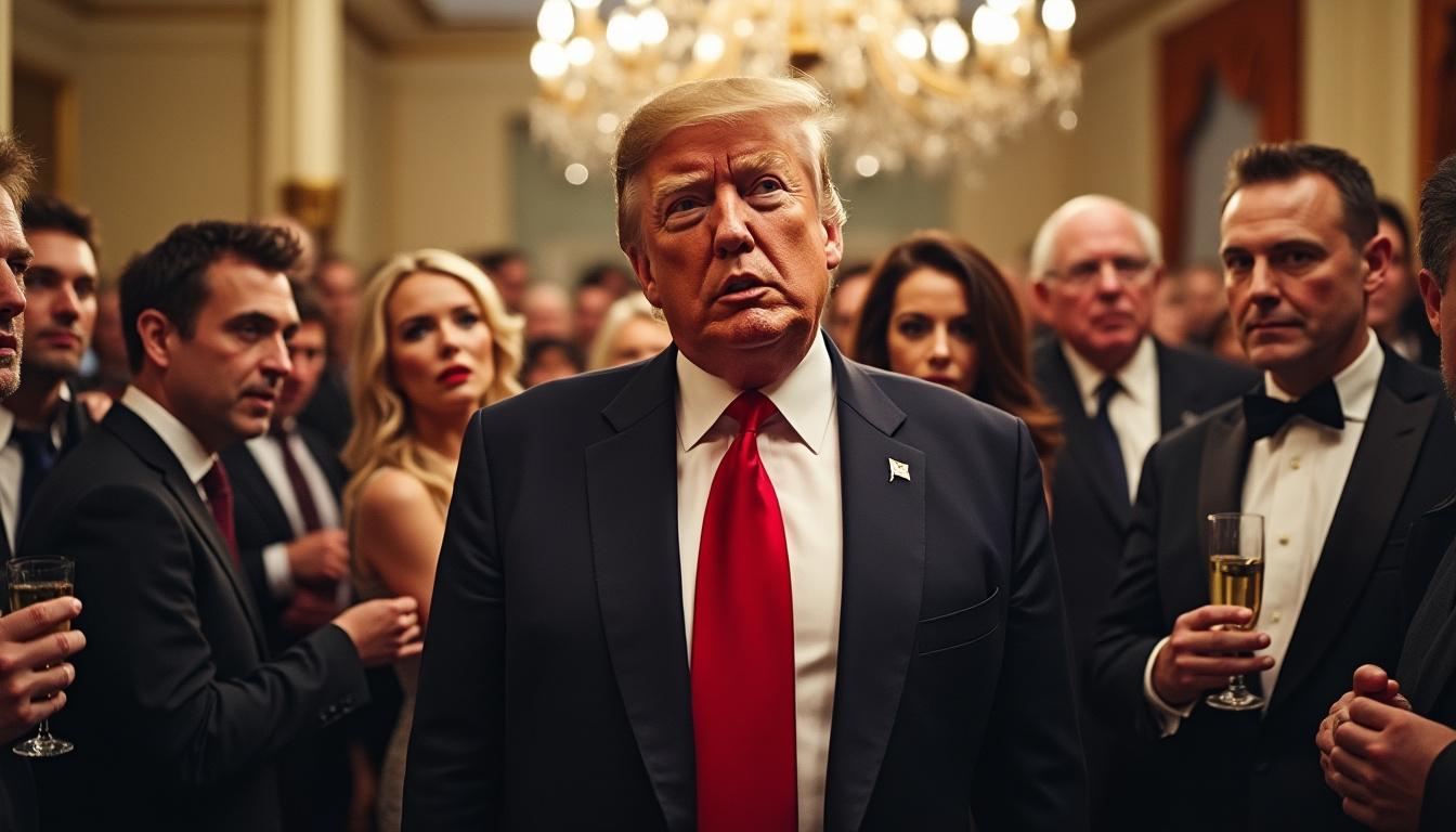 découvrez comment donald trump a fait sensation en assistant au dîner des correspondants, une première marquée par une ambiance sous haute tension.