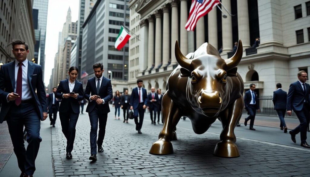 wall street observe une pause inédite alors que les pourparlers stratégiques entre l'iran et les états-unis s'apprêtent à débuter, influençant les marchés financiers.