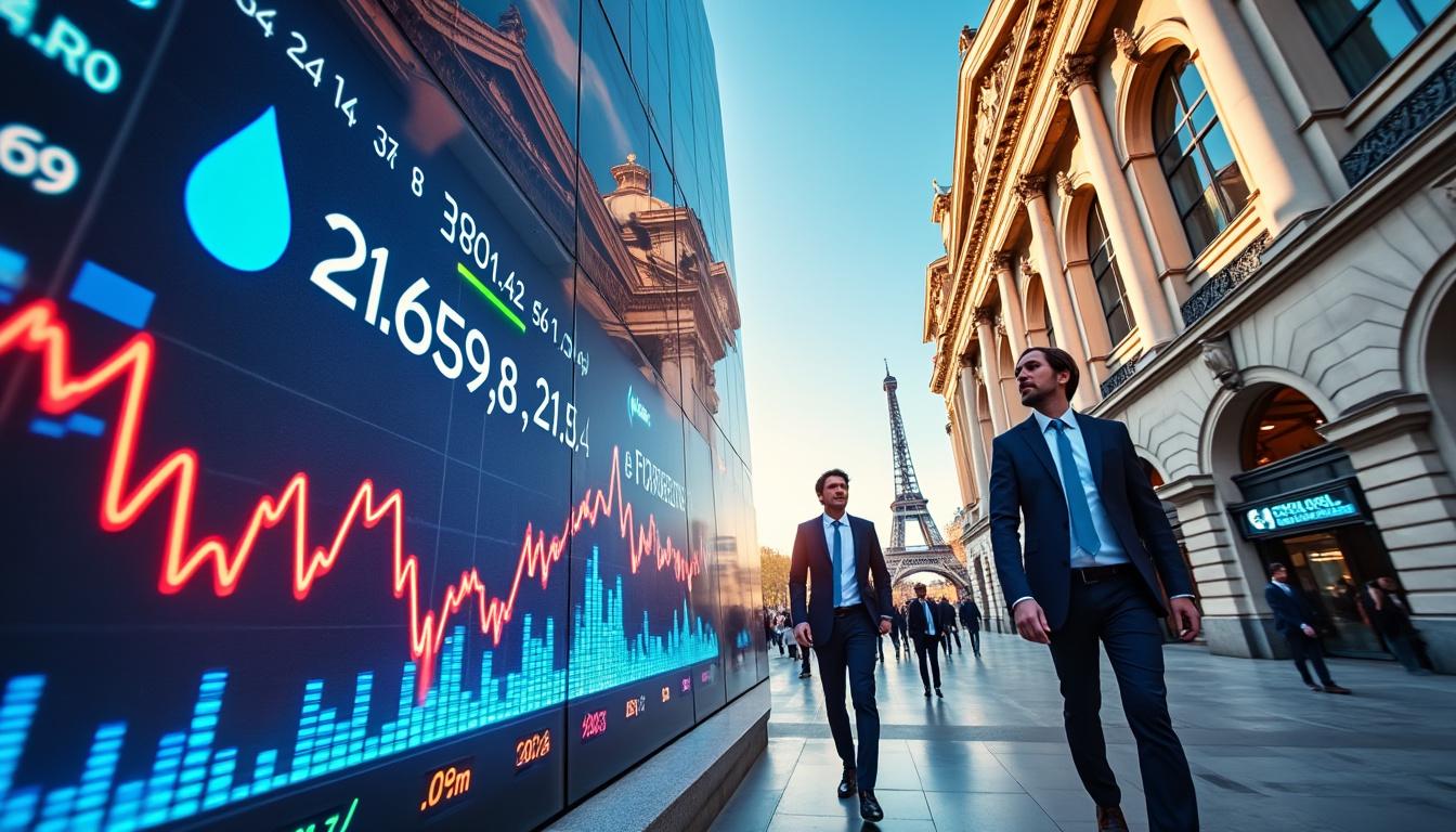 la bourse de paris progresse fortement, soutenue par la chute des prix du pétrole qui stimule les marchés financiers.