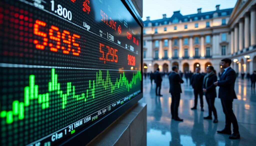 la bourse de paris termine la séance en légère stabilité, avec des variations minimes proches de l’équilibre, reflétant une activité calme sur le marché.