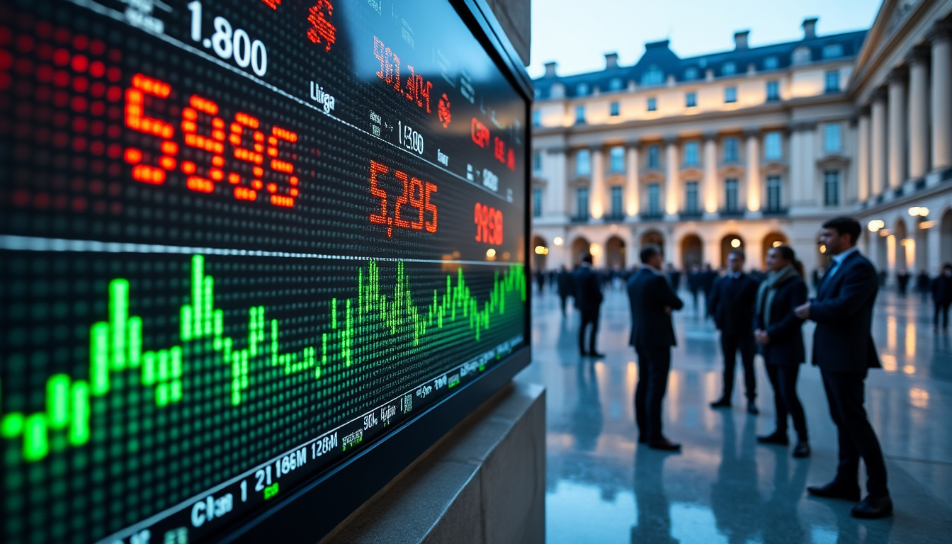 la bourse de paris termine la séance en légère stabilité, avec des variations minimes proches de l’équilibre, reflétant une activité calme sur le marché.