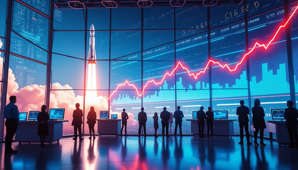 découvrez comment l'engouement autour de la récente introduction en bourse a propulsé l'essor des valeurs spatiales américaines, dynamisant le secteur aérospatial et attirant les investisseurs.