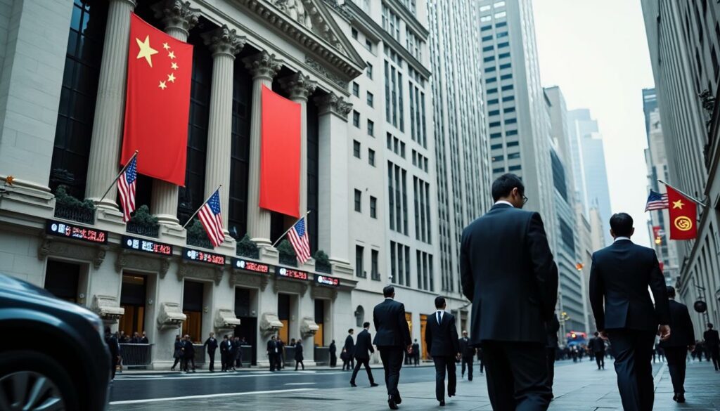 wall street recule légèrement alors que les tensions entre la chine et les états-unis montrent des signes d'apaisement, influençant les marchés financiers mondiaux.