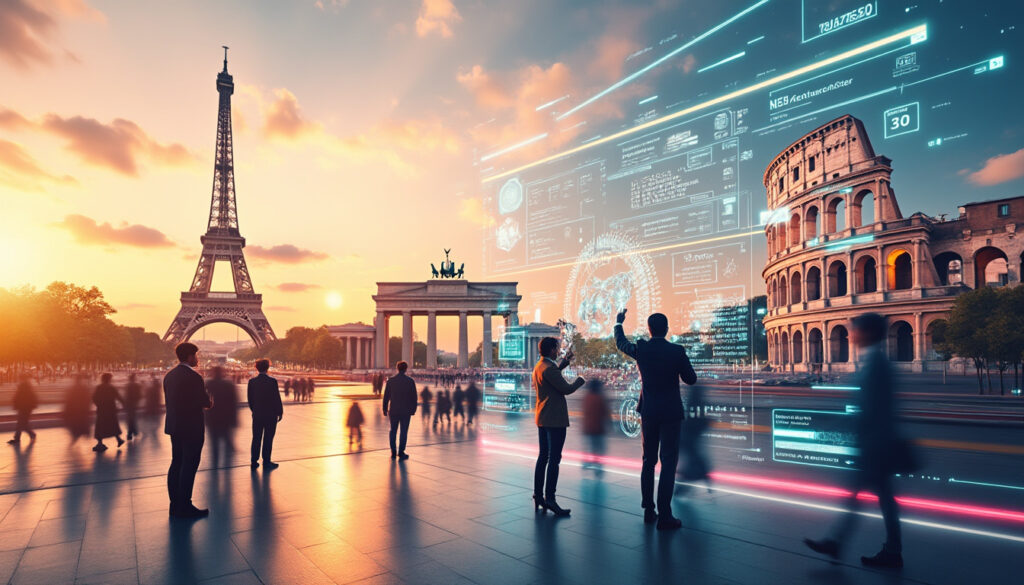 l'europe conclut la journée en hausse, portée par l'essor dynamique des nouvelles technologies, reboostant les marchés et l'économie régionale.