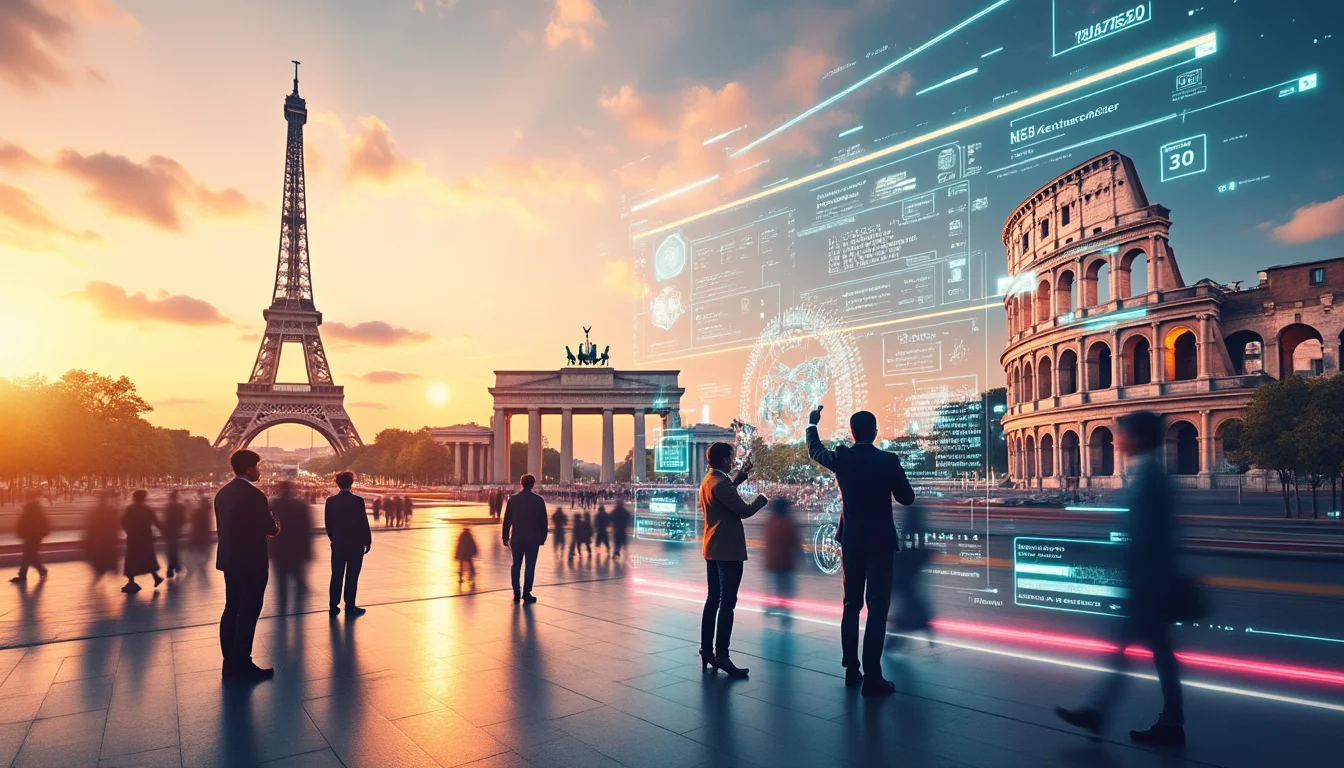 l'europe conclut la journée en hausse, portée par l'essor dynamique des nouvelles technologies, reboostant les marchés et l'économie régionale.